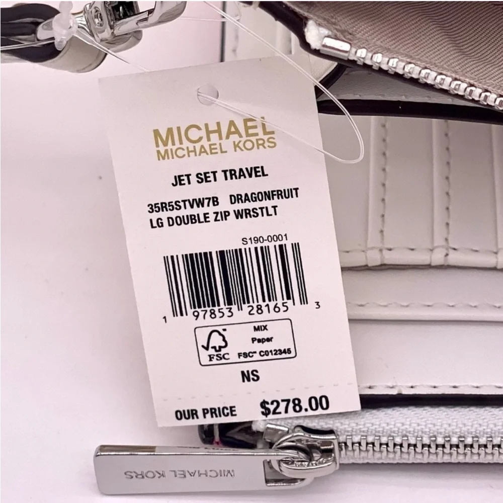 Michael Kors Jet Set Travel DoubleZip Wallet Wristlet